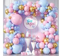 Kit Arco Palloncini Baby Shower, 99 Pezzi Gender Reveal Palloncini Blu Rosa | Boy or Girl, Palloncini Blu Rosa Dorato, Gender Reveal Party Idee, Decorazione Compleanno Matrimonio Battesimo