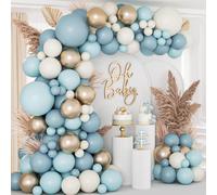 Kit Arco Palloncini Blu 105pcs Arco Per Palloncini Azzurri Con Balloon Oro