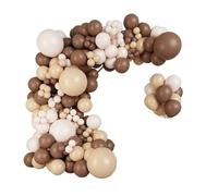 Kit arco palloncino nudo bianco ghirlanda di palloncini kaki(NO.2)