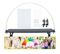 Kit Arco Palloncino,Supporto per Palloncini Riutilizzabile, Adatto per Tavoli Larghi Circa 1,5 Metri Supporto Flessibile Per Palloncini per Compleanni, Matrimoni e Cerimonie Di Laurea