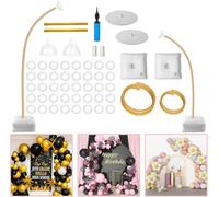 Kit arco per palloncini, 2,5 m e 1,5 m, arco regolabile per palloncini, piegatura libera