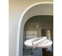 Kit arco per porta in PVC con modanatura arrotondata, striscia curva verniciabile fai da te per decorazioni domestiche, porte dell'armadio e cornice dello specchio, facile installazione
