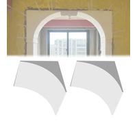 Kit arco per porta in schiuma da 2 pezzi, modanatura arco verniciabile leggero e impermeabile per ristrutturazione fai da te della porta, dimensione universale(35x35x35cm)