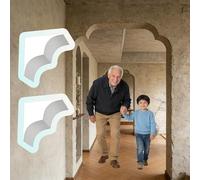 Kit Arco per Porta Kit Arco per Corridoi/Porte, Confezione da 2, Staffa per Mensola Decorativa in Gesso Curva Precurvata per Interni, Kit per Telaio Porta Senza(W25xH25xT17cm/9.8x9.8x6.7")