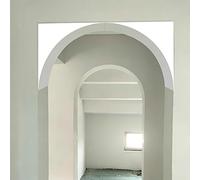 Kit Arco Porta Arrotondato Da 2 Pezzi In Schiuma, Design Precurvato Verniciabile For Aperture Arrotondate E Lisce, Facile Da Tagliare E Personalizzare For L'ingresso Di Casa(450mm*450mm*200mm)