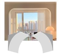 Kit arco semicircolare per interni verniciabile, Kit arco for porta in schiuma bianca da 2 pezzi 18-30 cm(22cm)