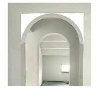 Kit arco semicircolare per interni verniciabile, Kit di rivestimento for porta ad arco prefabbricato modanatura in schiuma curva verniciabile, 2 pezzi, dimensioni multiple(36x36x36cm/14.2x14.2x14.2")