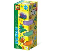 Kit Argilla Modellabile FunDo Dino SES Creative 4 Barattoli Vegana Senza Glutine