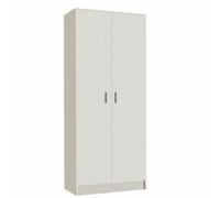kit armadi multiuso 2 ante 6 ripiani Mobile armadio scarpiera bianca 59x37xh180