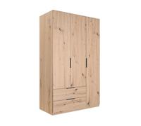 KIT ARMADIO 3 ANTE + 2 CASSETTI CM.122X58X200H ROVERE ARTISAN