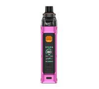 Kit Armour GS Mod Va-poresso 80 W (Rosa) 5 ML Cartuccia vuota Armour G Pod DTL Adatta Resistenze GTX Coil 0,15 Ω/0,3 Ω COREX Batteria 18650 [Batteria non inclusa] Originale - No Nicotine