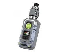 Kit Armour Max Mod Va-poresso 220 W (Blu mimetico) 6 ML Serbatoio iTank T Tank Resistenza GTi Coil 0,2Ω/0,4Ω Design Uni-Lock Doppia Batteria 18650/21700 [Batteria non inclusa] Originale - No Nicotine