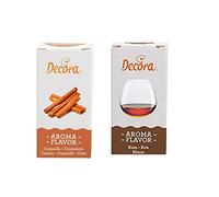 Kit Aroma di Rum e Aroma di Cannella Decora - 50gr x 2