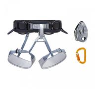 Kit Arrampicata CORAX GRIGRI Sm’D Imbracatura Assicuratore Moschettone DARK GRAY Taglia 2