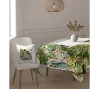 Kit Arredo Cucina Vingi "Positano" Runner-Tovaglia 6/12 Posti-Cuscino Arredo