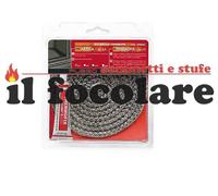 KIT ARTICA GUARNIZIONE PORTA STUFA PELLET DIAMETRO 10 LUNG. 2,5MT