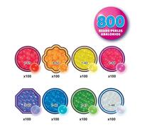 Kit artigianale Aquabeads Neon Perlen Set 800 pezzi multicolori