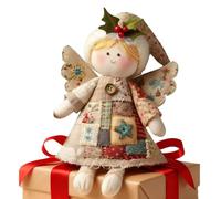 Kit artigianale con ornamenti natalizi, set di decorazioni vintage con angeli fatti a mano per la decorazione 'albero natalizio, forniture artigianali fai-da-te per ragazze e principianti,