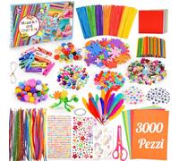 Kit Artistico Giocattolo per Bambina Giochi Bambina 3-12 Anni, 3000+Pezzi Lavoretti Creativi per Bambini Regalo Bambina 4-9 Anni Giochi Bambina 4-9 Anni Femmina Regali di Compleanno Regali di Natale