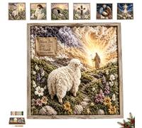 Kit artistico Poke in tessuto cristiano 3D, include un presepe (strumenti