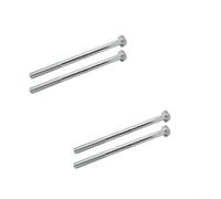 Kit asse pieghevole per carrello da campeggio, 4 pezzi, per ruote da 17,8 cm e 20,3 cm, lunghezza da 110 mm a 140 mm, diametro albero 8 mm, componenti in acciaio (per 17,8 cm)