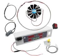 Kit Assemblaggio Incubatrice Fai Da Te, Pannello di Controllo Digitale con Ventola, Resistenza Riscaldante e Motore Gira Uova, Display LED, Componenti per Incubazione Automatica