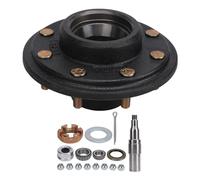 Kit assi del rimorchio XTevu, 8 su Idler a bullone 6,5 pollici, compatibile con rimorchio per barche carico 7000 libbre, mandrino BT8 rotondo 2 pollici, sostituzione delle
