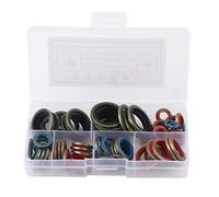 Kit assorti de 80 joints d’étanchéité, ensemble de joints toriques en caoutchouc nitrile avec une excellente résistance à la chaleur, aux huiles et à la corrosion pour les machines