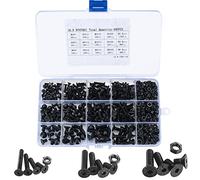 Kit Assortimento 480 Pezzi Viti e Dadi M3 M4 M5 - Testa Cilindrica Con Esagono Incassato, Testa Piatta - Set Bulloni Con 3 Chiavi