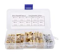 Kit assortimento dado 120 pezzi M4 maschio femmina distanziale in ottone distanziatore