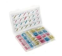 Kit assortimento di 240 connettori termorestringenti, terminali a crimpare, terminali a forcella, terminali ad anello, terminali a forcella, cavi, AWG 22-10