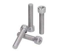 Kit Assortimento di Dadi e Bulloni a Testa Esagonale da 4 Pezzi Hardware di Fissaggio a Passo Fine in Acciaio Inossidabile A2 da 1,25 Mm (M10*50)