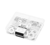 Kit assortimento di rondelle piatte e di bloccaggio da 260 pezzi/95 pezzi in acciaio inossidabile M3 M4 M5 M6 M8 M10, set di rondelle piatte e di bloccaggio a molla(Washer Set)