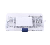 Kit assortimento di viti di fissaggio a esagono incassato da 240 pezzi con chiavi esagonali