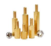 Kit Assortimento Di Viti Distanziali Esagonali In Ottone M2 .5 M3 M4 For Scheda Madre PCB, Dadi, Filettatura For Montaggio Su Pilastro, Bulloni Maschio Femmina(M2.5 (160pcs))