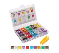 Kit Assortimento Mini Fusibili - 120 Pezzi Mini Fusibili Basso Profilo,Ricambi Per Veicoli Auto Moto Caravan Barca