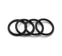 Kit assortimento O-ring in gomma da 50 pezzi CS 4 mm nitrile | La rondella di tenuta nera rotonda di tipo O resiste all'olio, all'aria, al gas, all'acqua(38mm)