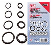 KIT ASSORTIMENTO O-RING METRICI PZ.225 3-22MM GUARNIZIONI PROFESSIONALI BGS8044