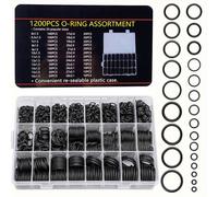 Kit Assortimento O Rings in Gomma 1200pz per Manutenzione Idraulica e Veicoli
