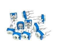 Kit assortimento potenziometro trimmer trimpot foro passante orizzontale RM065, resistore variabile a film di carbonio for calibrazione circuito PCB e fai da te elettronico