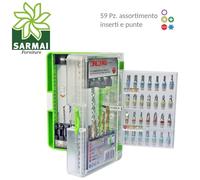KIT ASSORTIMENTO SERIE INSERTI AVVITATORE GIRAVITE CACCIAVITE PUNTE TRAPANO 59Pz
