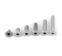 Kit Assortimento Vite Bullone in 304 Inox Acciaio a Esagono Piatto Testa 300pcs con Cassetta a M3 x 4/6/8/10/12/16mm