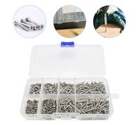 Kit Assortimento Viti in Acciaio Al Carbonio Autofilettanti Testa Piatta