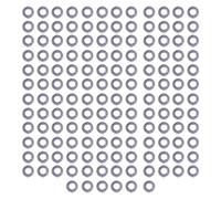 Kit assortito di 150 rondelle piatte, viti e rondelle in acciaio inox A2-70 secondo la norma DIN 125, set di rondelle metalliche di ricambio per uso domestico, automobilistico e (Msh)