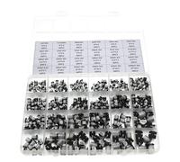 Kit assortito di condensatori elettrolitici SMD 400x 24 tipi per accessori