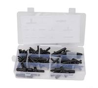 Kit assortito di raccordi per tubi sottovuoto, con connettori in nylon e custodia in plastica per tubi automobilistici, giunti per tubi a vuoto e connessioni per tergicristalli, 113 pezzi