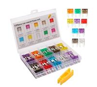 Kit Assortito Fusibili Auto, Assortimento 120 Pezzi Fusibili Multiuso, Ricambi Per Veicoli Auto Moto Caravan Barca