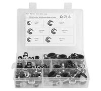 Kit Assortito Morsetti Tubi Tipo R 52Pcs Clip Pad Gomma 5 Misure 1/4 pollice 3/8 pollice 1/2 pollice 5/8 pollici 5/16 pollici