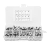 Kit Assortito Vetro 100Pz FastBlow 5x20mm 0,2A a 20A Trasparente per Interruttori Dispositivi Antifurto Micromotori Alimentatori Ballast Strumentazione Dotazioni Sicurezza