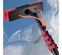 Kit Asta alimentata ad Acqua da 12 Piedi per la Pulizia di finestre e Pannelli solari, Kit di Pulizia con Estensione telescopica per Un Uso efficiente all'aperto, Ideale per Pulizie residenz